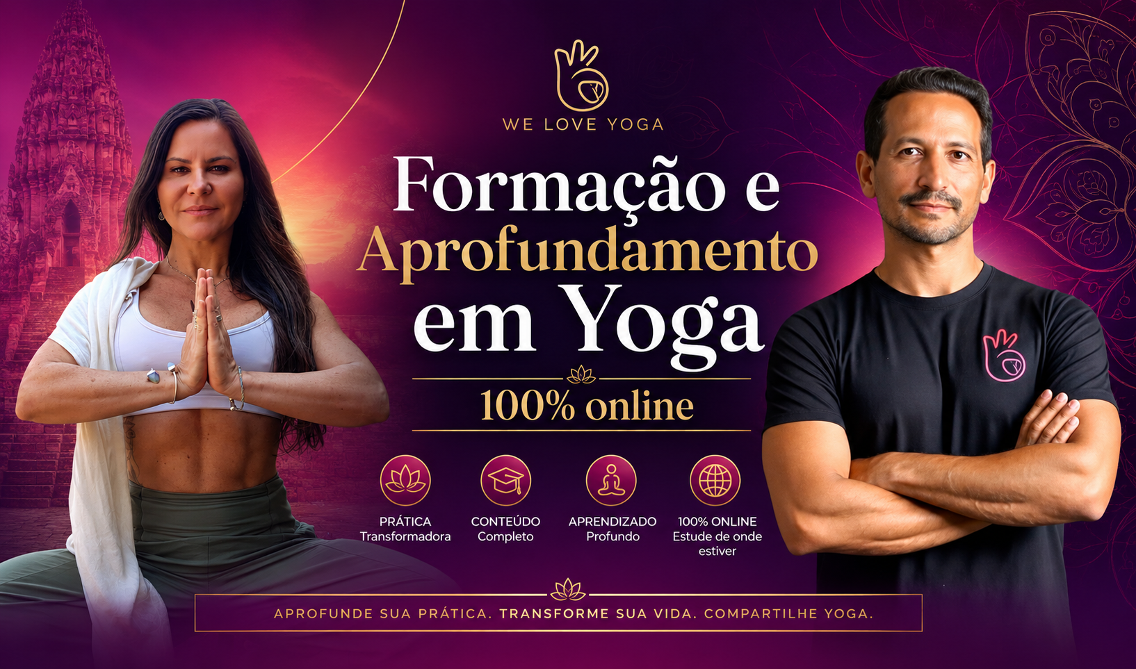Formação e Aprofundamento em Yoga — 100% online com Marian Heeren e Lu Gallinaro
